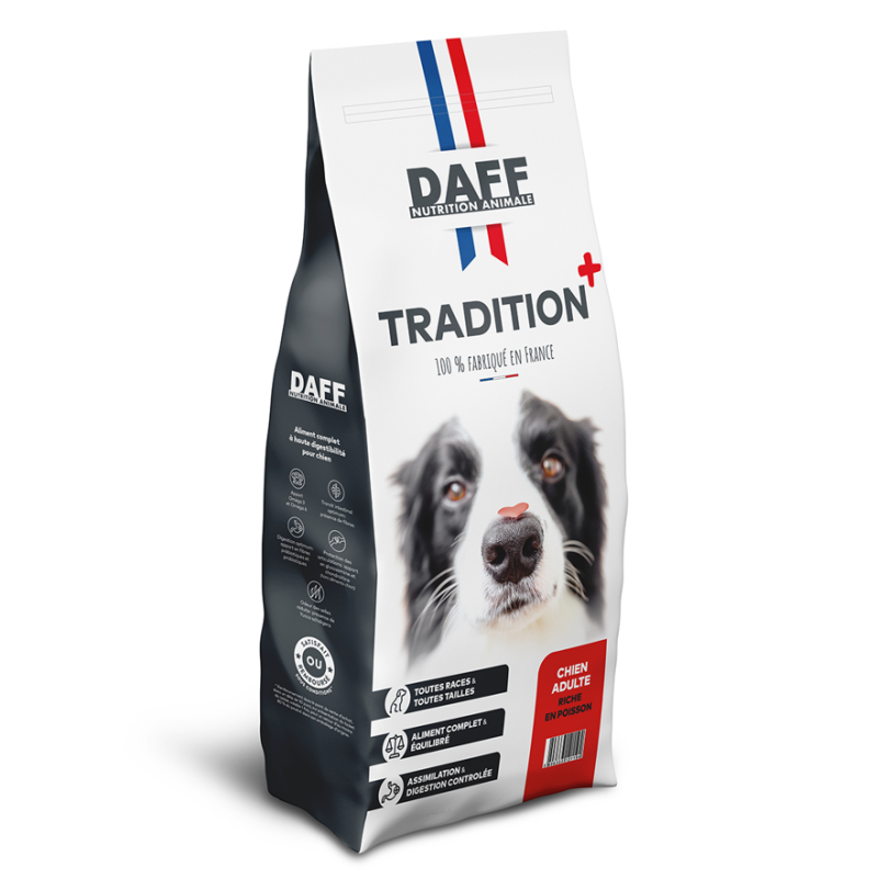 DAFF TRADITION + ADULTE RICHE EN POISSON 18KG