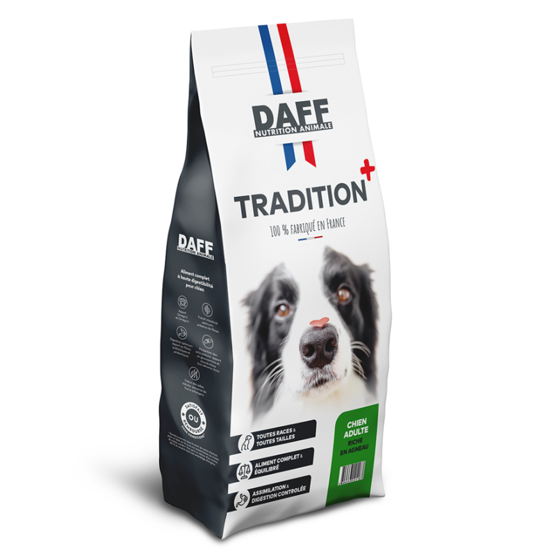 DAFF TRADITION + ADULTE RICHE EN AGNEAU 12KG