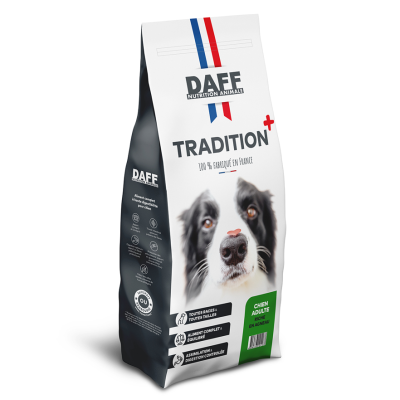 DAFF TRADITION + Chien Riche en Agneau 3 Kg