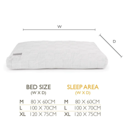 Scruffs Oxford Mattress (L) 100 x 70cm - tan