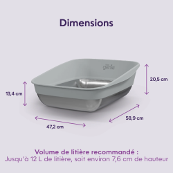 BAC A LITIERE LITTER GENIE PLATINUM + POUBELLE OFFERTE