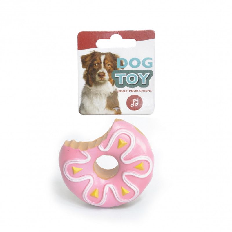 DONUT MORDU EN VINYLE 10.3cm - À L'UNITÉ