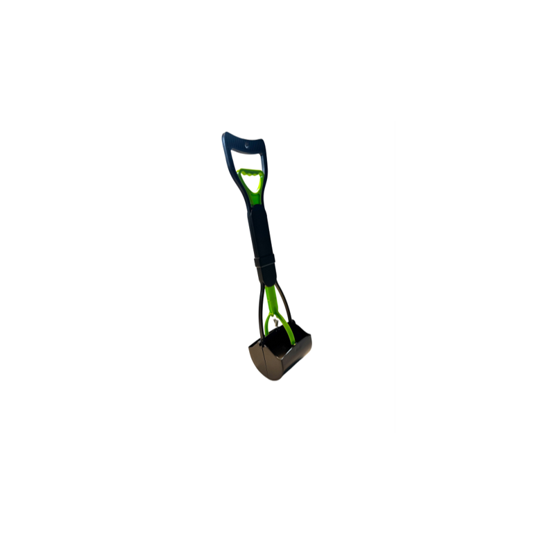 PINCE RAMASSE CROTTE AVEC POIGNEE 59cm VERT/ORANGE