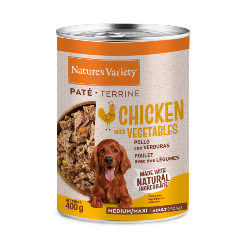 NV chien Pâté Med/Maxmax poulet 400g