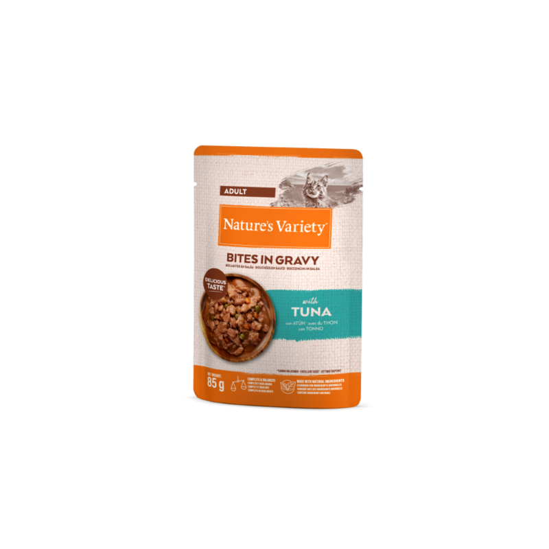 NV chat Pochon bouchées en sauce Thon 85g