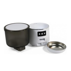 DISTRIBUTEUR CROQUETTE CONNECTE BLANCHE - GAMELLE INOX