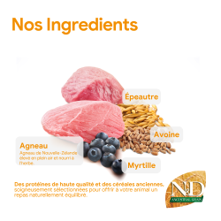 ND ANCESTRAL AGNEAU MYRTILLE CHIEN ADULTE MINI 2.5 kg