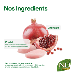 ND PRIME POULET GRENADE CHAT ADULTE STERILISE 1.5 kg