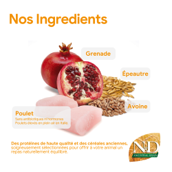 ND ANCESTRAL POULET GRENADE CHIEN ADULTE MED/MAX 2.5 kg