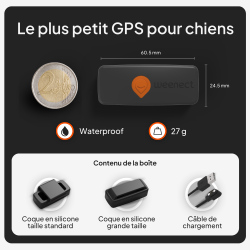 Collier GPS chien Weenect XS noir