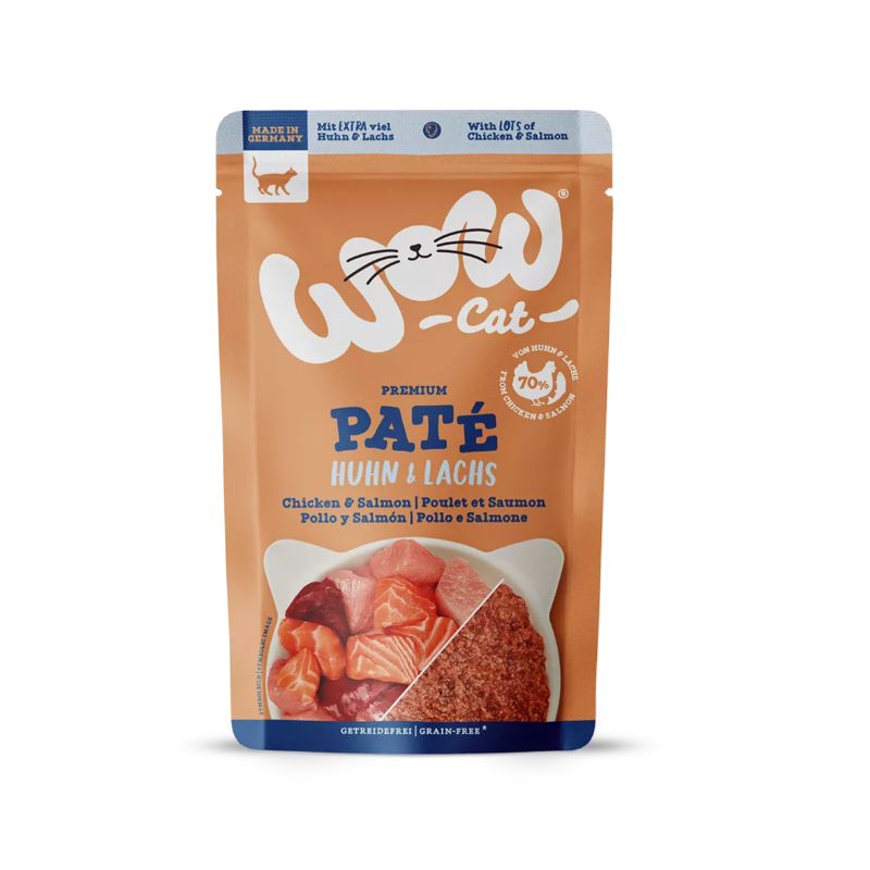 WOW CAT pâtée adulte Poulet et Saumon 125 g WOW CAT pâtée adulte Poulet et Saumon 125 g