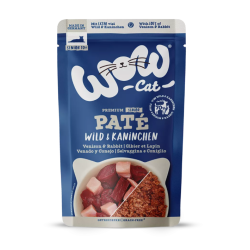 WOW CAT pâtée Senior Gibier et Lapin pour chat 125 g