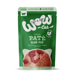 WOW CAT pâtée adulte au poulet pour chat 125 g