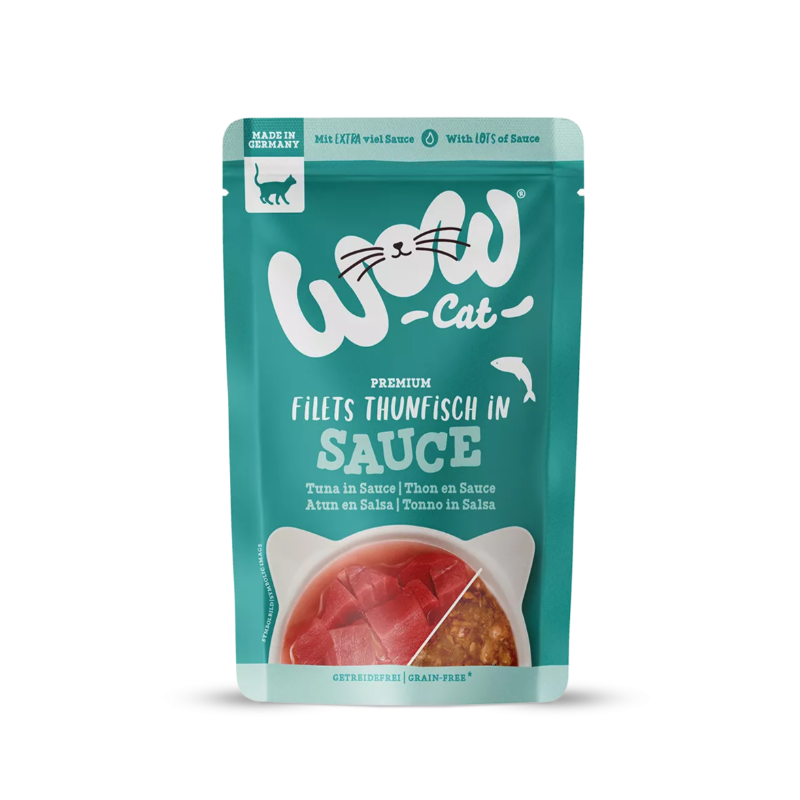 WOW CAT Sauce Adulte Thon pour chat 85 g WOW CAT Sauce Adulte Thon pour chat 85 g
