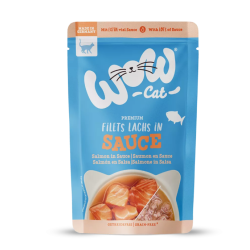 WOW CAT Sauce Adulte Saumon pour chat 85 g