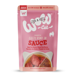 WOW CAT Sauce Adulte Bœuf 85 g pâtée pour chat