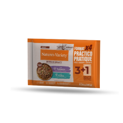 NV Chat pochon bouchées en sauce Dinde et Thon 4x85 g