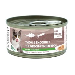 Bubi Nature Chat Thon et Encornet en Gelée 70 g
