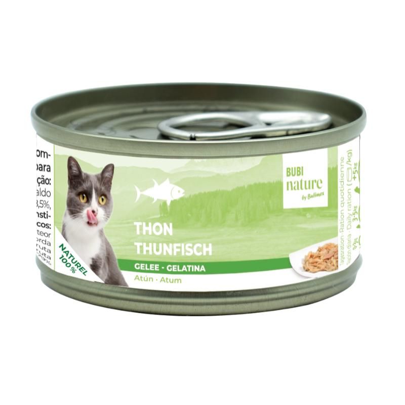 Bubi Nature Chat Thon en Gelée 70 g – Aliment Complémentaire