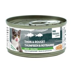 Bubi Nature Chat Thon et Rouget en Gelée 70 g