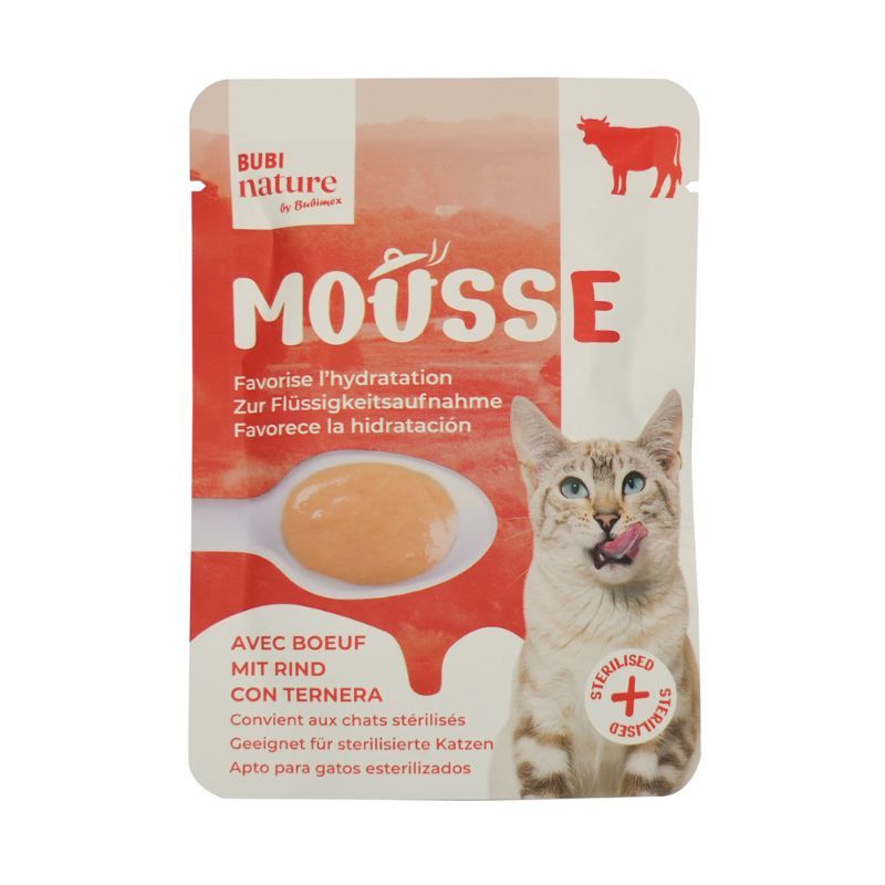 Bubi Nature Mousse au Bœuf 50 g pour chat