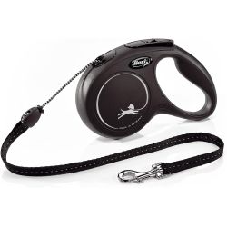 FLEXI CLASSIC CORD S NOIRE 5M