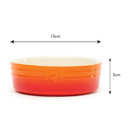 SCRUFFS BOWL OMBRE ORANGE 15CM