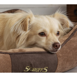 SCRUFFS CHESTER BED 75X60CM CHOCOLAT- L