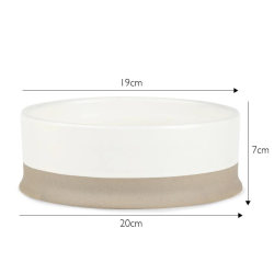 SCRUFFS BOWL SCANDI CREAM 20X20X7CM