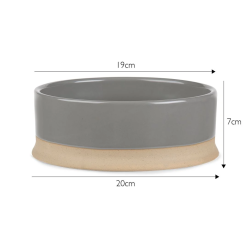 SCRUFFS BOWL SCANDI GREY 20X20X7CM