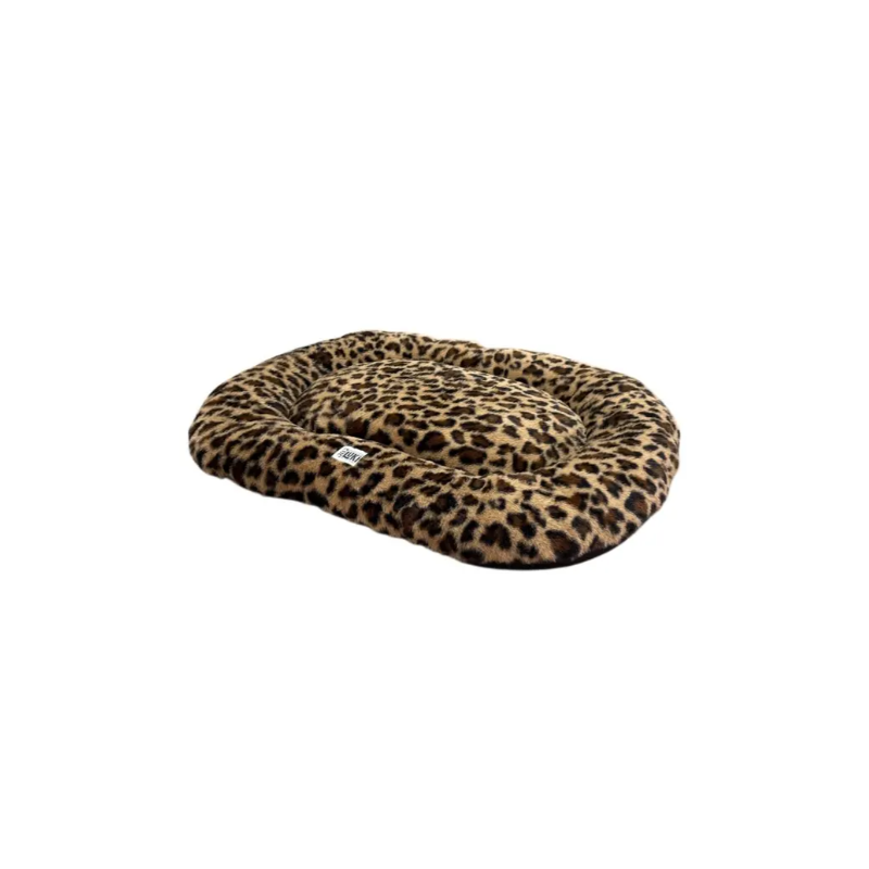 COUSSIN OVALE LEOPARD ANTIDERAPANT 60X40X6CM