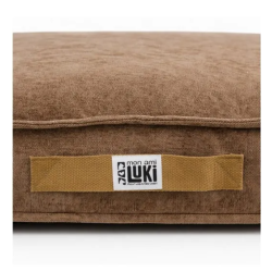 MATELAS ANTIDERAPANT DEHOUSSABLE MARRON - 88X76X13CM