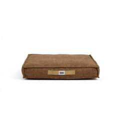 MATELAS ANTIDERAPANT DEHOUSSABLE MARRON - 88X76X13CM