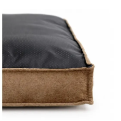 MATELAS ANTIDERAPANT DEHOUSSABLE MARRON - 68X56XH12CM