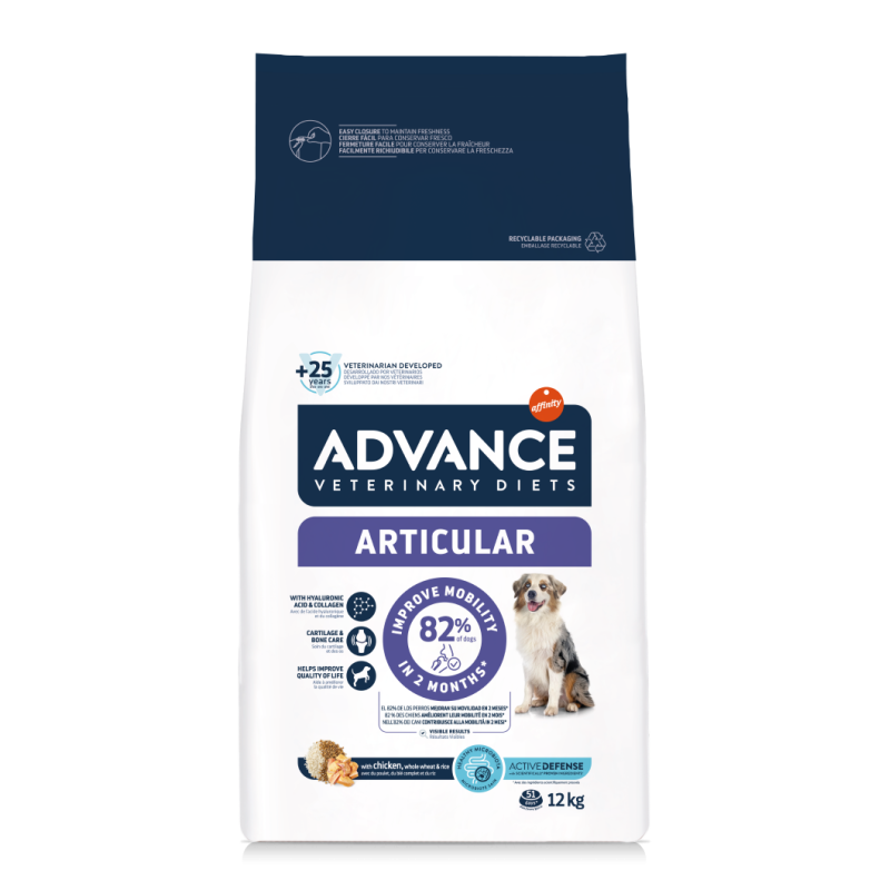 Sac de 12 kg de croquettes Advance Veterinary Diets Articular pour chien