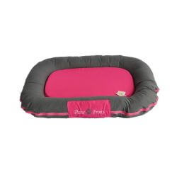 Coussin OXFORD rose gris L 95