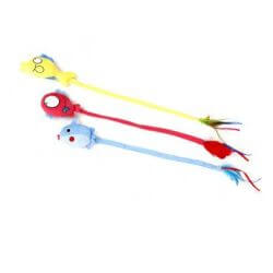 Long jouet peluche pour chat