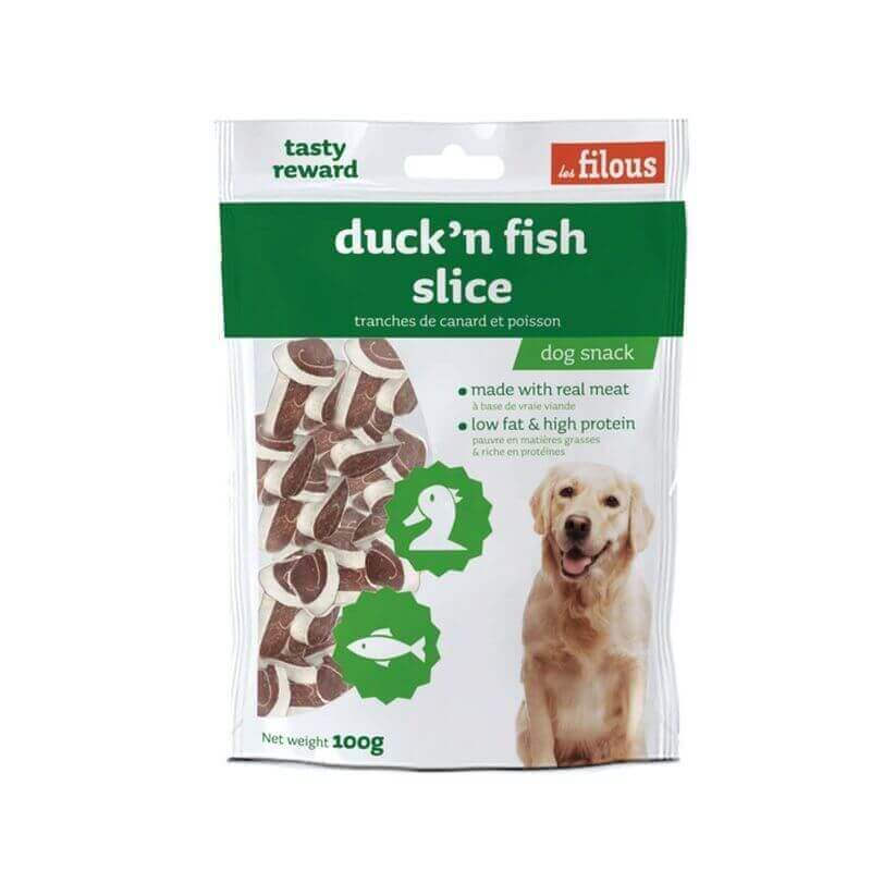 Friandises Duck'n Fish slice 100g