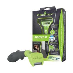Brosse FURminator pour chiens de petite taille et poils longs