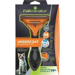 Brosse FURminator pour chiens de taille moyenne et poils longs