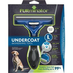 Brosse FURminator pour chiens de grande taille et poils courts