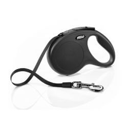 Laisse Flexi New Classic Sangle 3M Noir