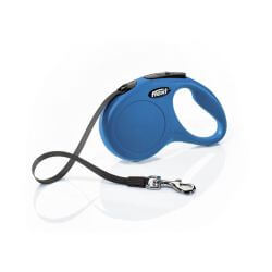 Laisse Flexi New Classic Sangle 3M Bleue