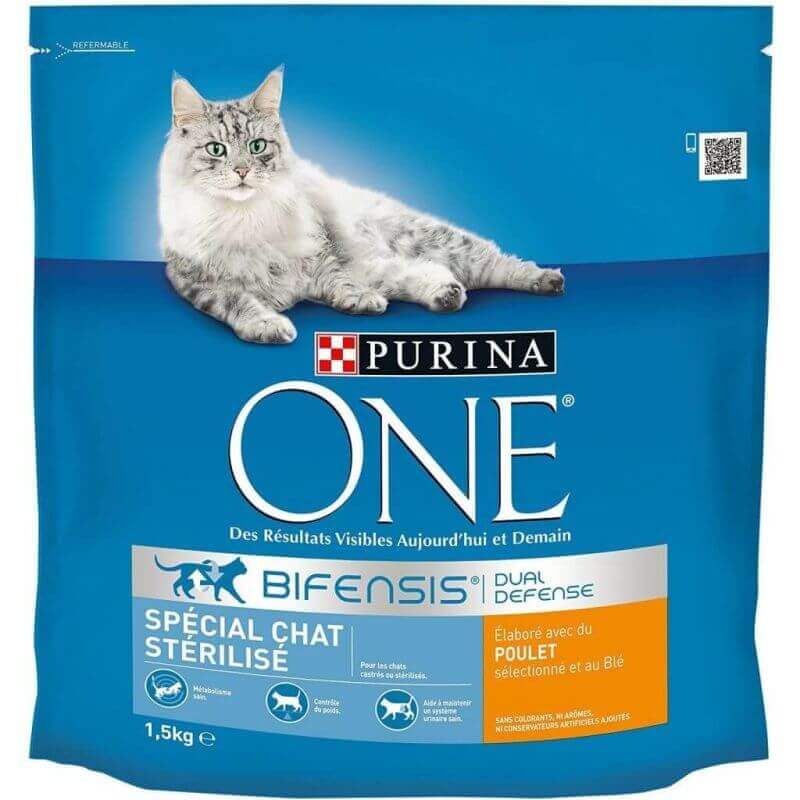 Purina One Bifensis Adulte Stérilisé Poulet 1,5KG
