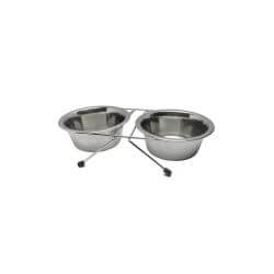Double gamelle avec support 350ml 12cm