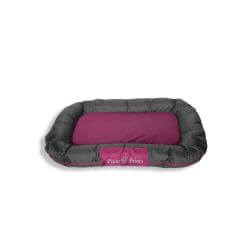 Coussin rectangulaire XL gris violet