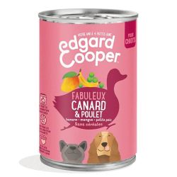 Boîte chiot Canard et Poulet 400g Edgar Cooper