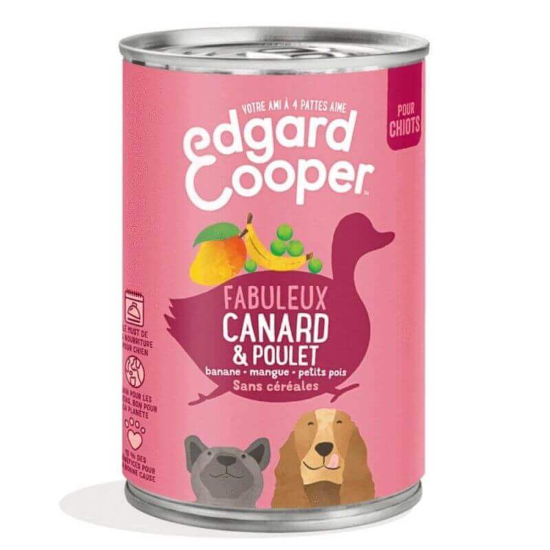 Boîte chien Canard et Poulet 400g Edgar Cooper Boîte chien Canard et Poulet 400g Edgar Cooper