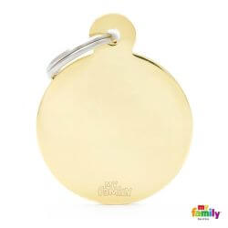 Médaille Basic grand cercle doré