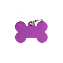 Médaille Basic grand os alu violet